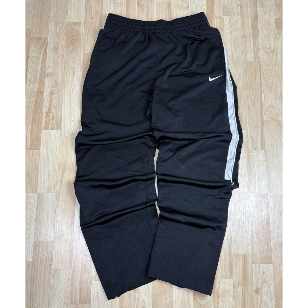 Vintage Y2K Nike Track Pants / Sweat Pants / Black / Size Large / Baggy